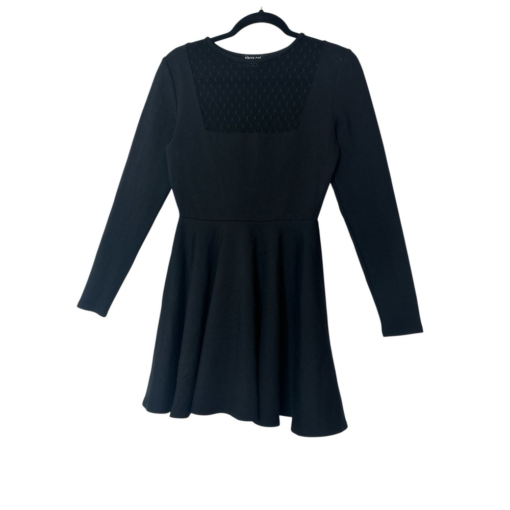 Nasty Gal Women Black Cocktail Dress Small  Black Whimsical Stretch‎ Gothic